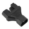 IEC320 C14 to C13 and 5‑15R Power Adapter Male to