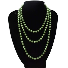 utop Large Big Pearl Necklace and Earring Set Multi Strand Pearl Necklace Costume Jewelry Chunky Pearls Necklaces for Women JNF