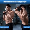 HXD-ERGO Biceps Rope, Biceps Curl Exercise Attachment for Cable Machines,