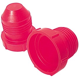 Allstar Performance ALL50813 Red Plastic Plug for -6AN 9/16-18 Thread, (Pack of 20)