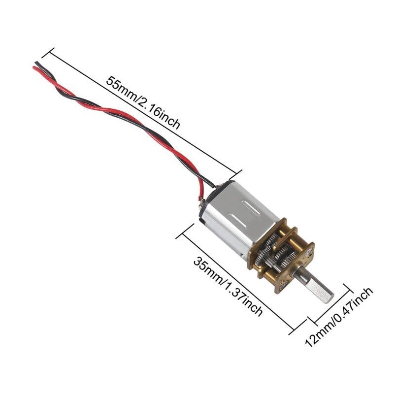 6Pcs DC 3V Mini N20 Gear Motor Mini Micro Metal