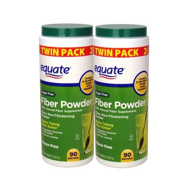 Equate Sugar-Free Fiber Powder - 90 Servings, 12.3 oz (2