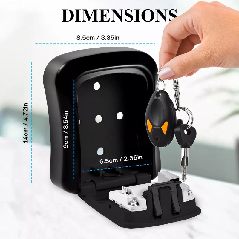 Unbranded Key Lock Box for Outside-Combin - 20 Units