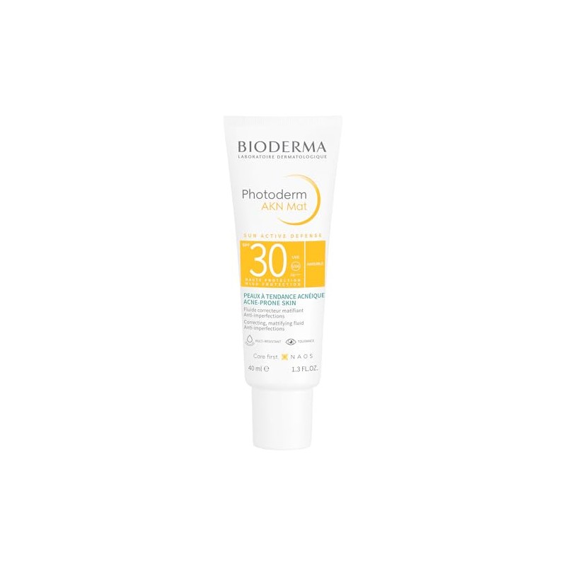 BIODERMA, Protector Solar, Photoderm Akn Mat, FPS30+, Alto Poder de