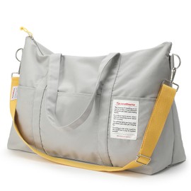 VanFn - Bolsas de lona deportivas para mujer, bolsa de viaje para exteriores, bolsa de fin de semana, bolsa cruzada, mochila ligera para equipaje, bolso de hombro para hombres, serie Scandihome, Gris, Bolsas de viaje