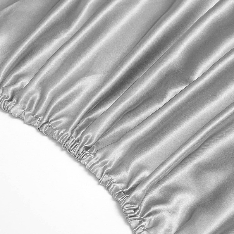 1800 TC Silk Satin Fitted Sheet, Fitted Sheet Only, 1