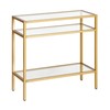 Henn&Hart Sivil Side Table, 24" Wide, Black