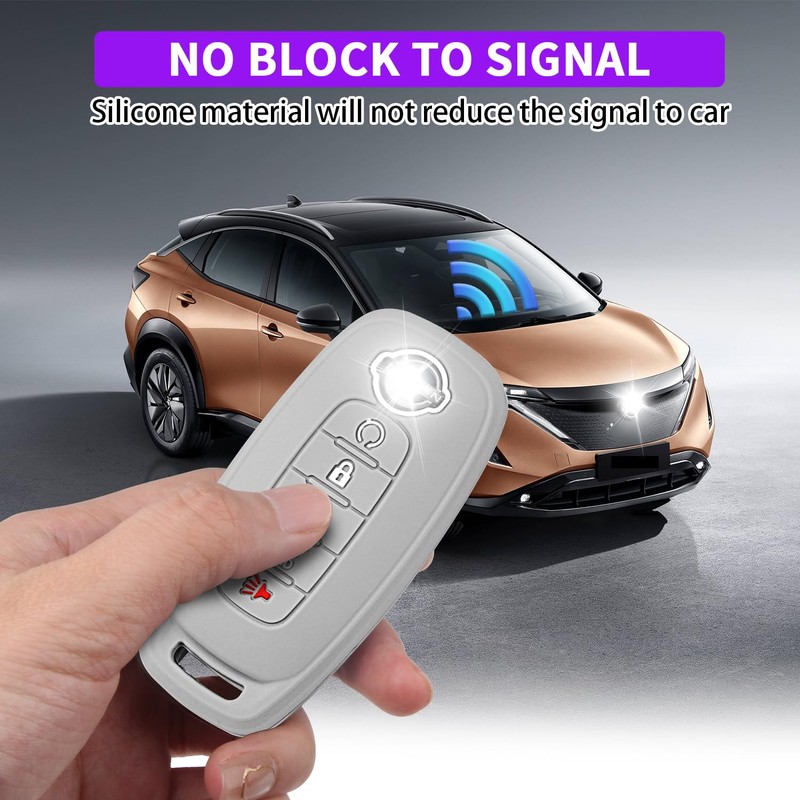QBUC Key Fob Cover for Nissan, Car Key Fob Protector