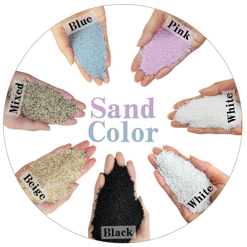 FANTIAN 5 lbs Blue Sand, 0.4-0.8 mm Decorative Sand for