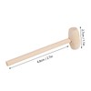 100pcs Mini Wooden Hammers for Chocolate Portable Breakable Heart Hammer