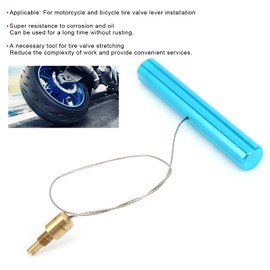 Akozon Air Valve Puller, 80 x 10 mm/3.1 x 0.4 Inch Valve Stem Installer Air Valve Puller Tool for Bicycle Tyre Repair, Popular