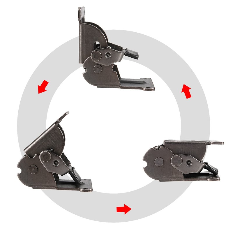 MANCHAP 4 PCS Self Locking Folding Hinge, 0-90-180 Degree Foldable