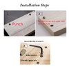 Hilitand 20 Pcs M8 Zinc Alloy Furniture Hex Drive Nut,