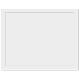 Limited Papers(TM) 4 Bar RSVP White Panel Card 100 Pound Cover - 100 Cards
