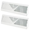 Baseboard Register Vent, 2 Pcs 15 Inch Duct Opening Size