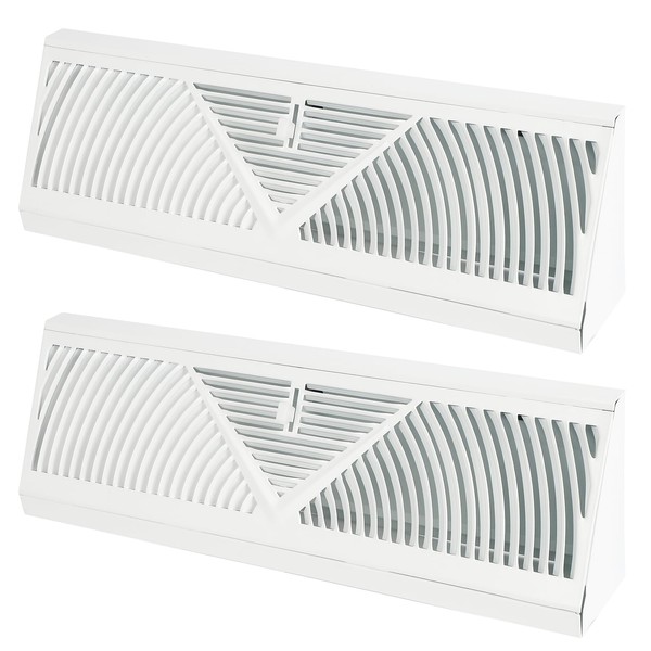 Baseboard Register Vent, 2 Pcs 15 Inch Duct Opening Size