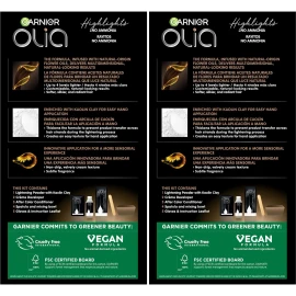 Garnier Olia H03 Highlights For Brunettes Hair Coloring Kit Vegan Ammonia Free 2 Pack