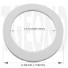 EPE & Rubber Sink Strainer Seal Kit for 3-1/2 Inch