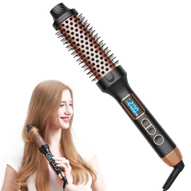 4 en 1 Cepillo Termico para Cabello, Cepillo para Peinar Electrico Giratoriocepillo, Reduce el Frizz, Aumenta el Brillo, Reduce el Daño por Calor,... 