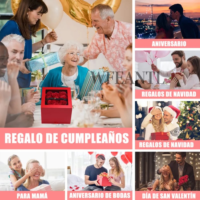 Cryzmitol Regalos Para Mujer,collar Y Aretes Corazón Mujer Con Caja,Regalos