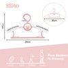 Fousenuk Pack of 20 Children's Clothes Hangers, Extendable Plastic with
