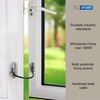 XFORT Viper Key Locking Cable Window Restrictor in Polished Chrome,