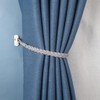 Natural Cotton Rope Curtain Tie Backs,2 Pcs Elegant Boho Style