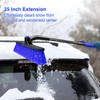 SEAAES 35 Inch Ice Scraper and Snow Brush for Car