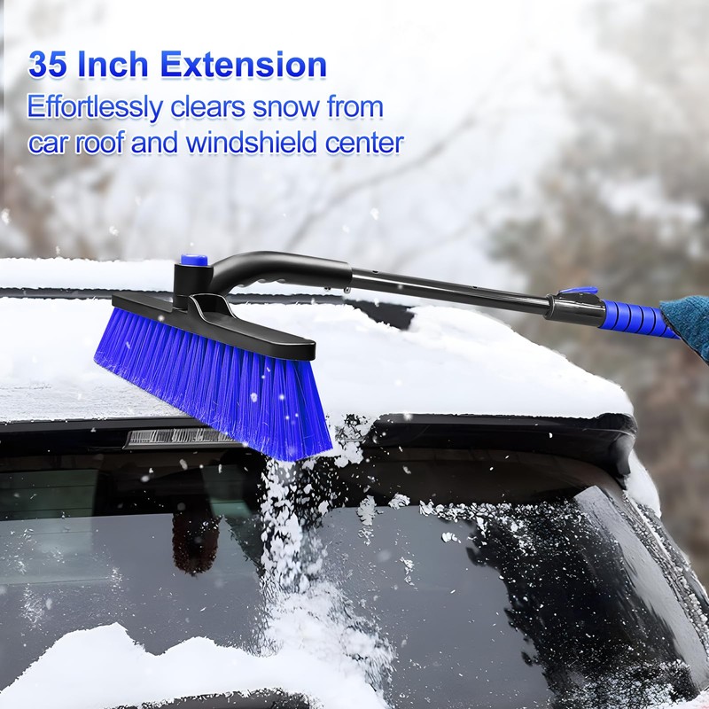 SEAAES 35 Inch Ice Scraper and Snow Brush for Car