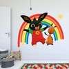 Bing Wall Sticker - Bing Bunny and Flop with Rainbow