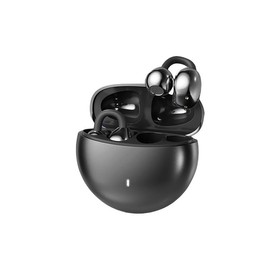 LXVPKH Bluetooth earphones, clip on earphones, clip on earphones Wireless Open Ear Gym Earphones open ear hifi sound quality music earbuds lightweight  headphones earbuds  comfort - Color: black