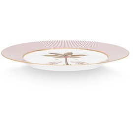 Pip Studio La Majorelle Breakfast Plate Pink with Herons 21 cm