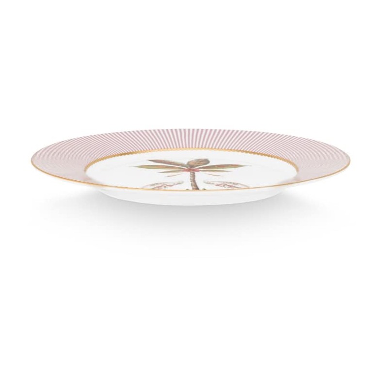 Pip Studio La Majorelle Breakfast Plate Pink with Herons 21