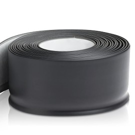 ProFlex Black Vinyl Wall Base - 6 inch X 40 ft, Peel & Stick Adhesive, Easy Install Floor Trim