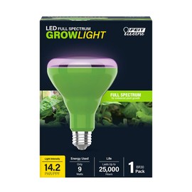 Feit Electric - BR30/GROW/LEDG2/BX Full Spectrum LED 65W Equivalent BR30 Non-Dimmable Hydro Grow Light Bulb