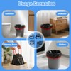 5L Bin Bags Drawstring Small Bin Liners 40 Black Waste