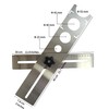 Ceramic Tile Hole Locator, Stainless Steel Universal Punching Tool for