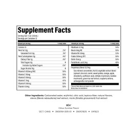 Isagenix BEA Sparkling Energy Drink - Energy & Metabolism Support - Whole-Food Sourced Ingredients - Includes Antioxidant Vitamins A, C & E - Vegan-Friendly - Citrus Sunshine, 12 Servings