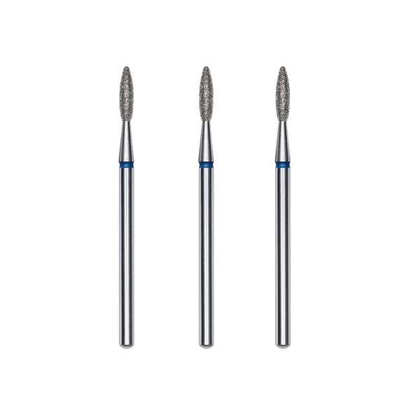 STALEKS PRO Set of 3 diamond cuticle burs, 2.1 x