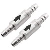2 PCS Stainless Steel One Way Check Valve,Air CO2 Line