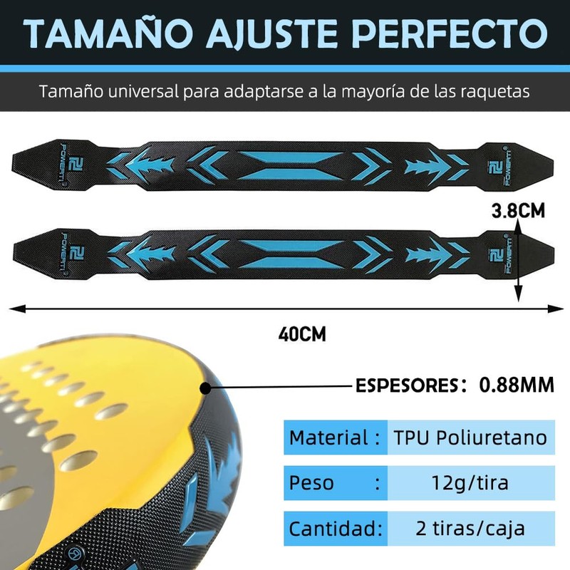 COTIACCV Protector Pala Padel, Protector Pala Universal, Protector Pala 40