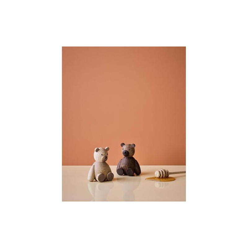 Lucie Kaas Skjode TE01OAS Wooden Teddy Bear 9 cm Oak