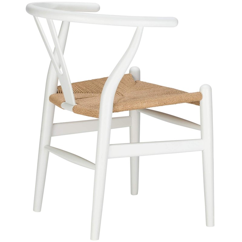 Poly and Bark Weave Chair in White