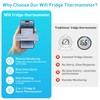 Daytech WiFi Thermometer Hygrometer with Freezer Alarm, Email Report, App
