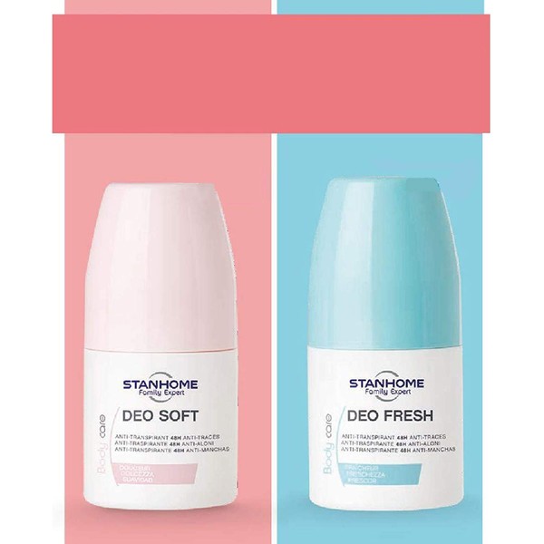 Stanhome Deo Fresh + Deo Soft Roll-On Deodorants for Him and Her