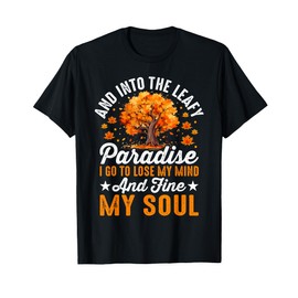 Leaf Peeping Thanksgiving Autumn Lover Fall Leaf Peeper T-Shirt