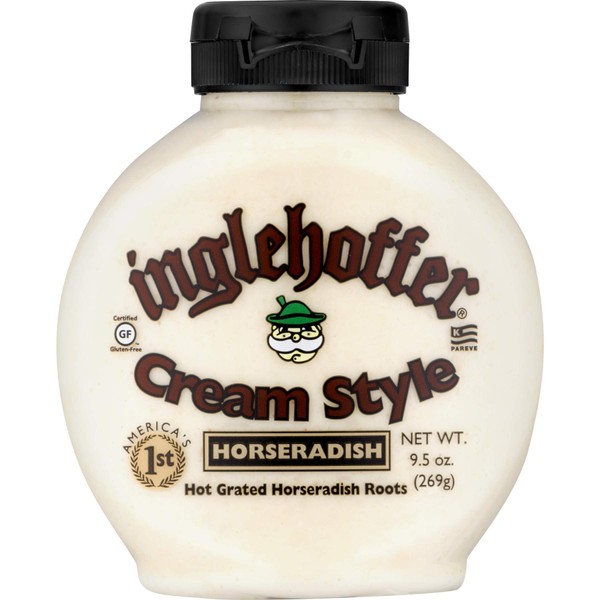 Inglehoffer Cream Style Horseradish, 9.5-Ounce Squeezable Bottles (Pack of 2)