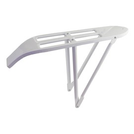 Fenix Cycles Vintage Steel 26" Cruiser Bike Rear Rack, 5in W x 23in L, (White)