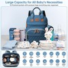 Koskids Diaper Bag Backpack, Multifunctional Waterproof,With Changing Pad, USB Port