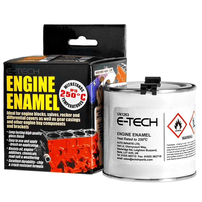 E-TECH Engine Enamel - 250ml Brush-on paint (Silver)